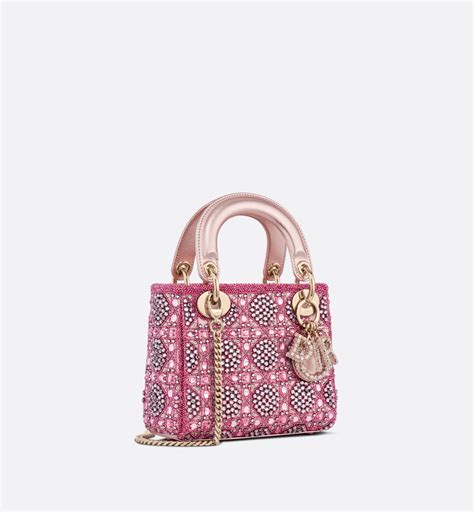 metallic lady dior bag|lady dior small dimension.